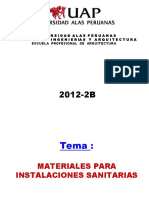 Tema - Materiales para Instalaciones Sanitarias