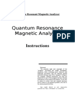 Quantum Health Analyzer Manual-For Customer