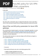 Configure IPsec - IKE Policy For S2S VPN or VNet-To-VNet Connections - Azure Resource Manager - PowerShell - Microsoft Docs