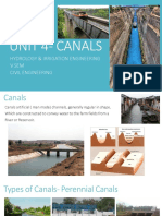 Canals Design and Types