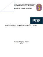Reglamento de Investigación y Tesis - Fmh-Unprg en PDF