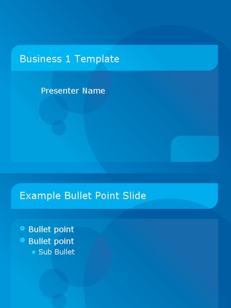 Business 1 Template: Presenter Name | PDF | Art
