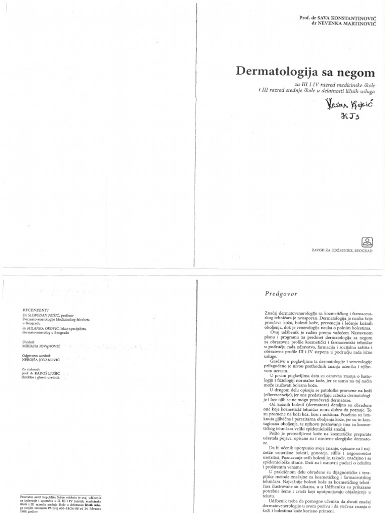 Dermatologija Sa Negom scribd