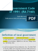 Local Government Code of 1991 (Updated)