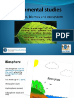 biosphere biomes and enviromental studies 