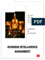 Business Intelligence Assignment: Sir Haider Rizvi