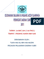 Laporan Kejohanan Balapan Dan Padang MSSR Olahraga Peringkat Daerah Subis 2011