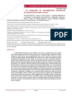 Pharmacogenetics of response to neoadjuvant treatment for locally advanced breast cancer