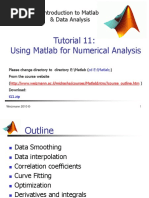 Introduction to Matlab Tutorial 11