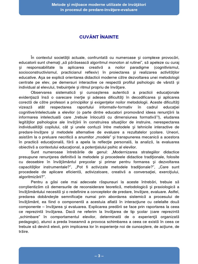 Metode U015fi Mijloace Moderne Cartea Final Do Cx