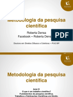 Material de Apoio - MetodologiadaPesquisaCientifica - Aulas 1 A 513