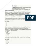 Diagrama de Tallo y Hojas