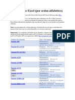 Funciones de Excel