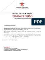 Manual de Fiscalização Dia Da Eleição 2016