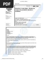 NBR 7549-Alumínio e Suas Ligas - Ensaio de Tração Dos Produtos Dúcteis e Fundidos