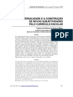 (Artigo) MATIAS, V C B Q - A Transversalidade e A Construçao de Novas Subjetividades Na Escola