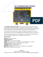 Underwater Communication Systems