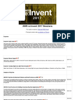 AWS Re - Invent 2017 Sessions & Podcast Feed