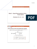 Week 5 - Signal Representations Using Fourier Series (Textbook: Ch. 4.2 - 4.4)