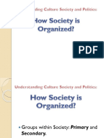 How Society Is Organized