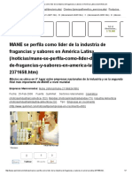 MANE Se Perfila Como Líder de La Industria de Fragancias y Sabores en América Latina - QuimiNet