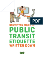 Go Transit Etiquette - Book