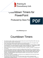 Countdown Timers for PowerPoint - Credits to the owner