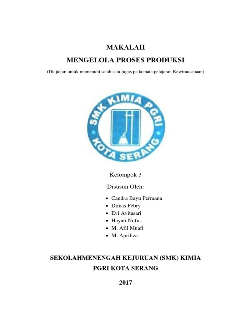 Proses Produksi Terputus Putus Dan Contohnya Bagikan Contoh