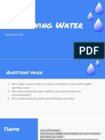 Conserving Water