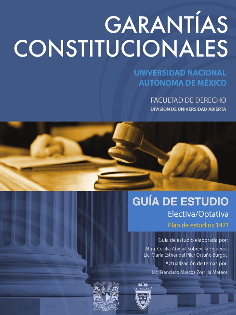Garantias Constitucionales 4 Semestre PDF | PDF | Derecho ...