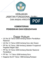 Kebijakan Jabatan Fungsional Guru