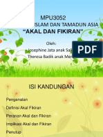 Akal Dan Fikiran (Tugasan 3)