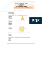 6º Básico Matemáticas Prueba Final 2° Semestre