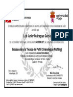 Certificado IAEU Introducción A La Técnica Del Perfil Criminológico (Profiling)