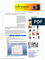 Cara Membuat Logo Transparan Dibelakang Tulisan Pada Microsoft Word - Fungsi Watermark - Tutorial Komputer PDF