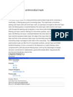 Haze-Preventive Antimicrobial Mask Patent