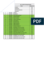 REC - BOSCH Training Schedule S.No Roll No. Name Department