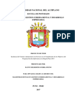 Incidencia CAS en objetivos Qaliwarma Puno 2015