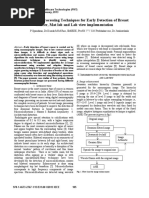 Novel Image Processing Techniques For Early Detection of Breast Cancer, Mat Lab and Lab View Implementation