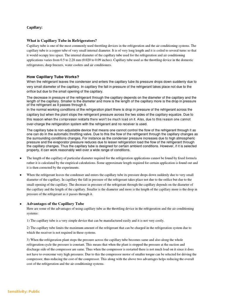 Refrigeration Basics PDF Air Conditioning Refrigerator