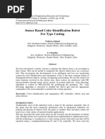 Sensor Based Color Identification Robot For Type Casting: Toufeeq Ahmad