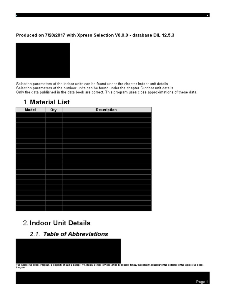 Material List 2.1. Table of Abbreviations Download Free PDF Hvac