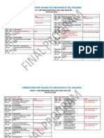 Seminar Workshop On Analysis and Design of Tall Buildings: Programme