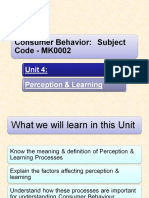 CbUnit4 Perception & Learning