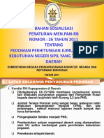 Perhitungan Jumlah Kebutuhan PNS