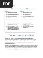 Transport Layer Security (TLS) : DSL Adsl