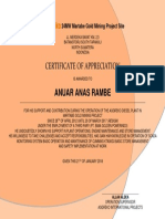 Anuar Anas Rambe: Certificate of Appreciation