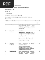 Ground Improvement Techniques: CE 444: Course Coordinator: Dr. Monowar Hussain