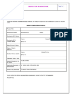 Sample Insp Notification Format