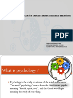 PSYCHOLOGY'S ROLE IN UNDERSTANDING CONSUMER BEHAVIOUR